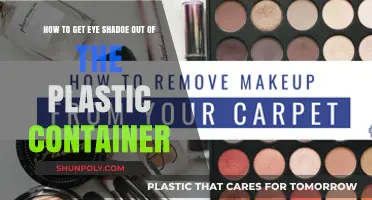 Clean Eye Shadow Messes From Plastic Containers