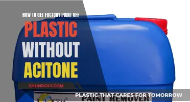 Removing Factory Paint from Plastic: No Acetone Needed