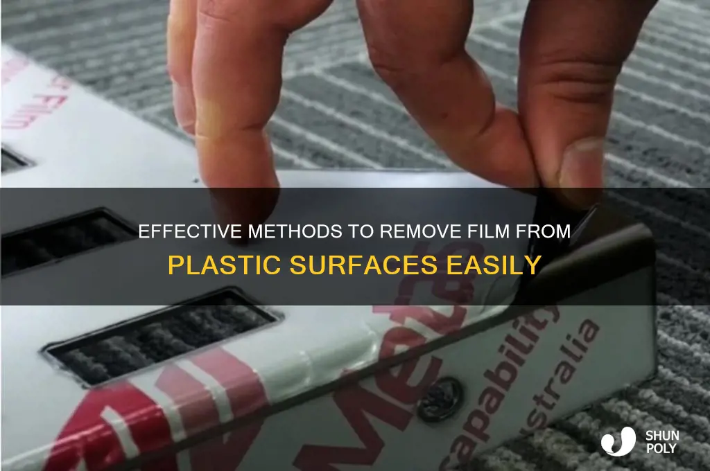how to get film off plastic