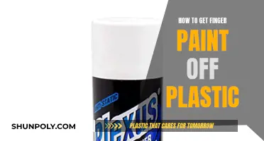 Removing Finger Paint Stains from Plastic Surfaces Easily