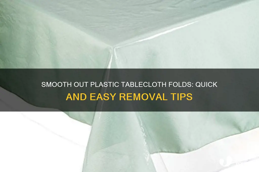how to get fold lines out of plastic tablecloths