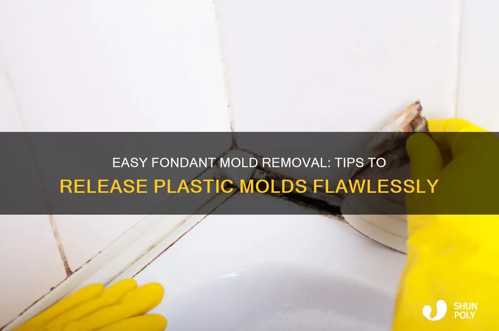 how to get fondant out of plastic molds