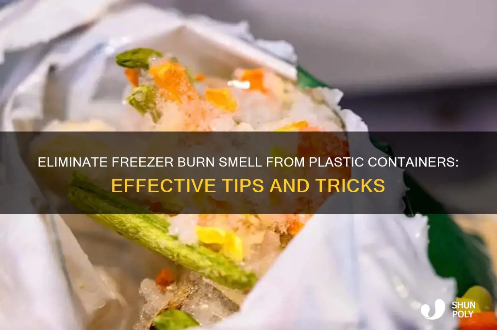 how to get freezer burn smell out of plastic