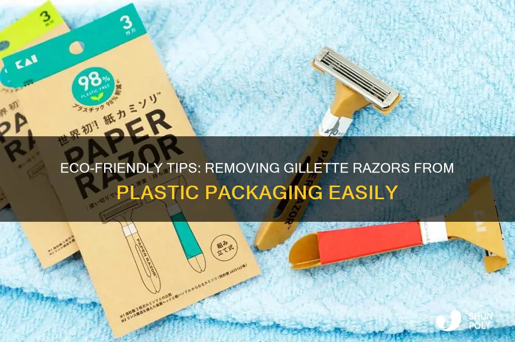 how to get gillette razors out of plastic