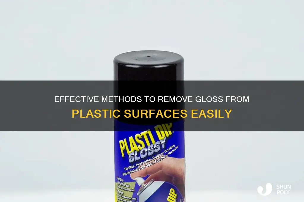 how to get gloss off plastic
