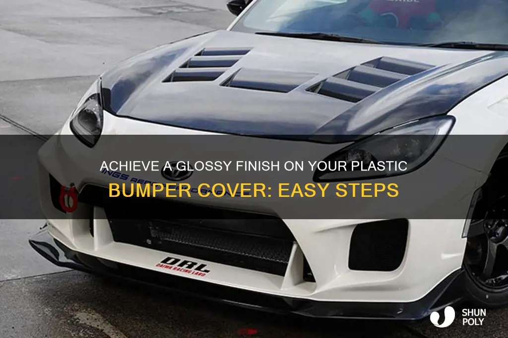 how to get glossy look on plastic bumper cover