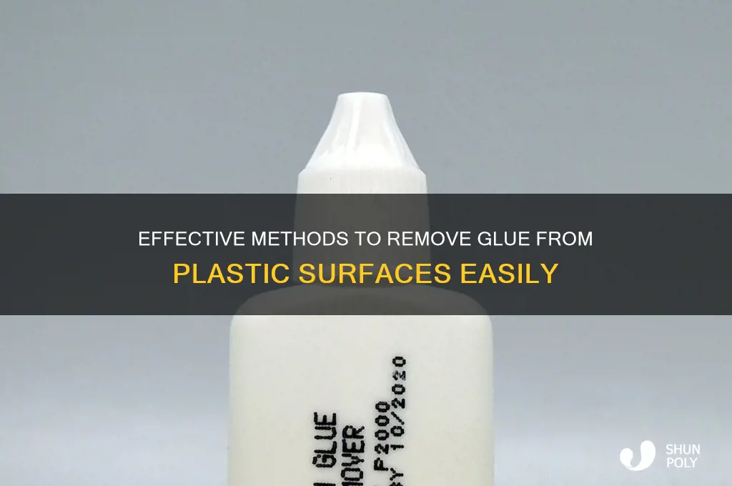how to get glue of plastic