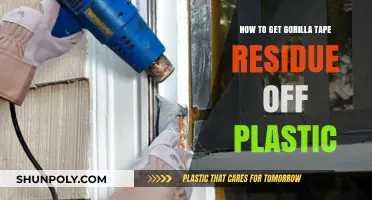 Effective Ways to Remove Gorilla Tape Residue from Plastic Surfaces