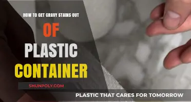 Get Rid of Gravy Stains: Plastic Container Revival