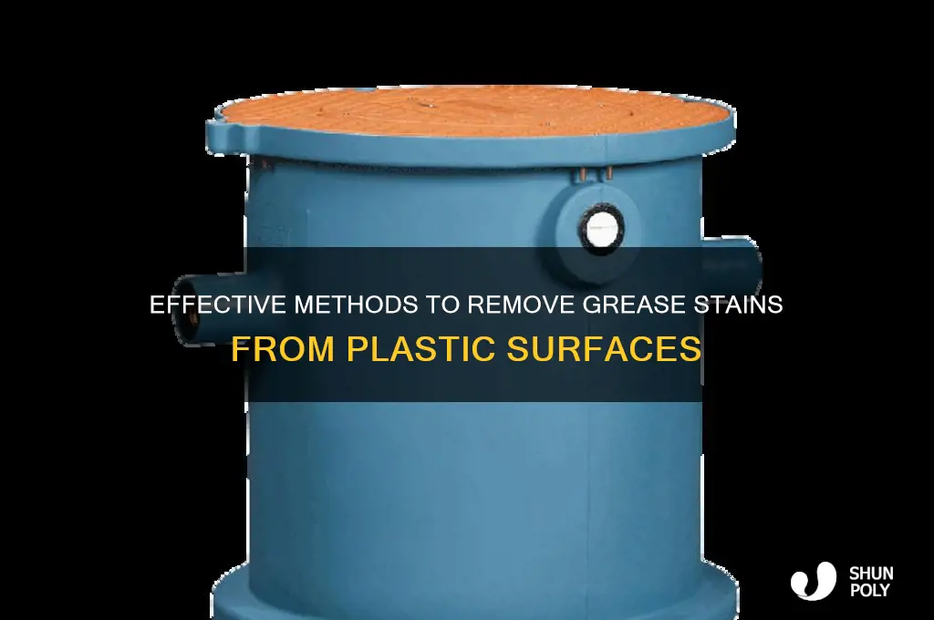 how to get grease of plastic