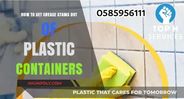 Get Grease Stains Out of Plastic Containers Easily