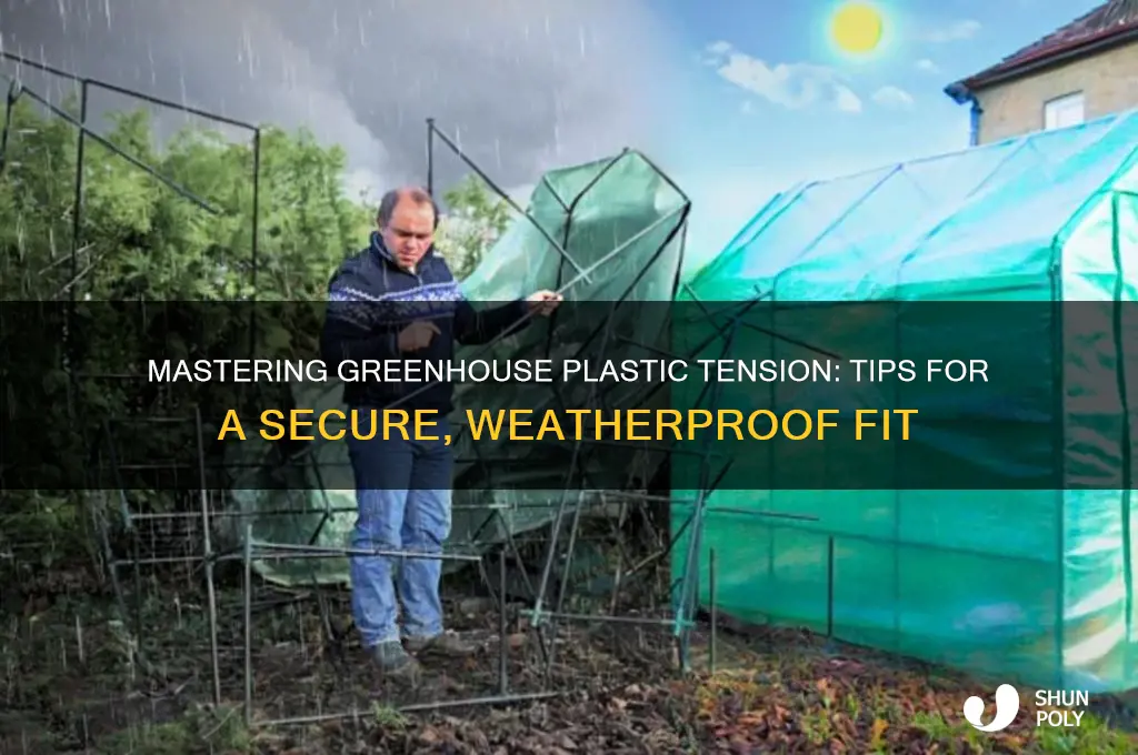 how to get greenhouse plastic tight