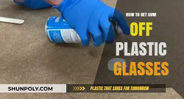 Effective Ways to Remove Chewing Gum from Plastic Glasses