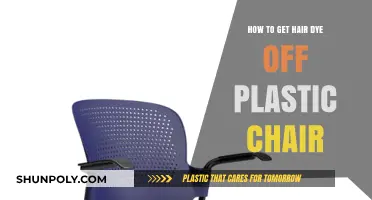 Effective Ways to Remove Hair Dye Stains from Plastic Chairs