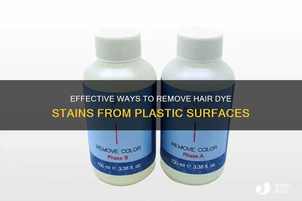 how to get hair dye stains off plastic