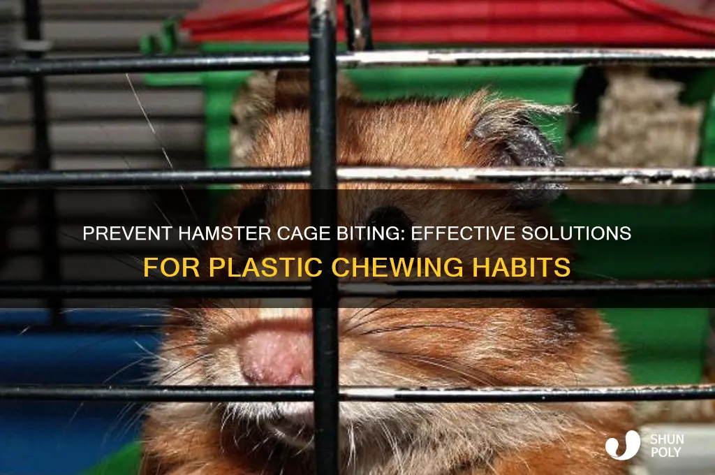 how to get hamster to stop biting plastic cage