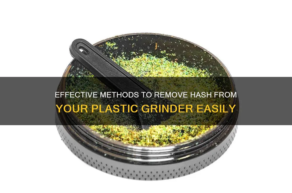 how to get hash out of plastic grinder