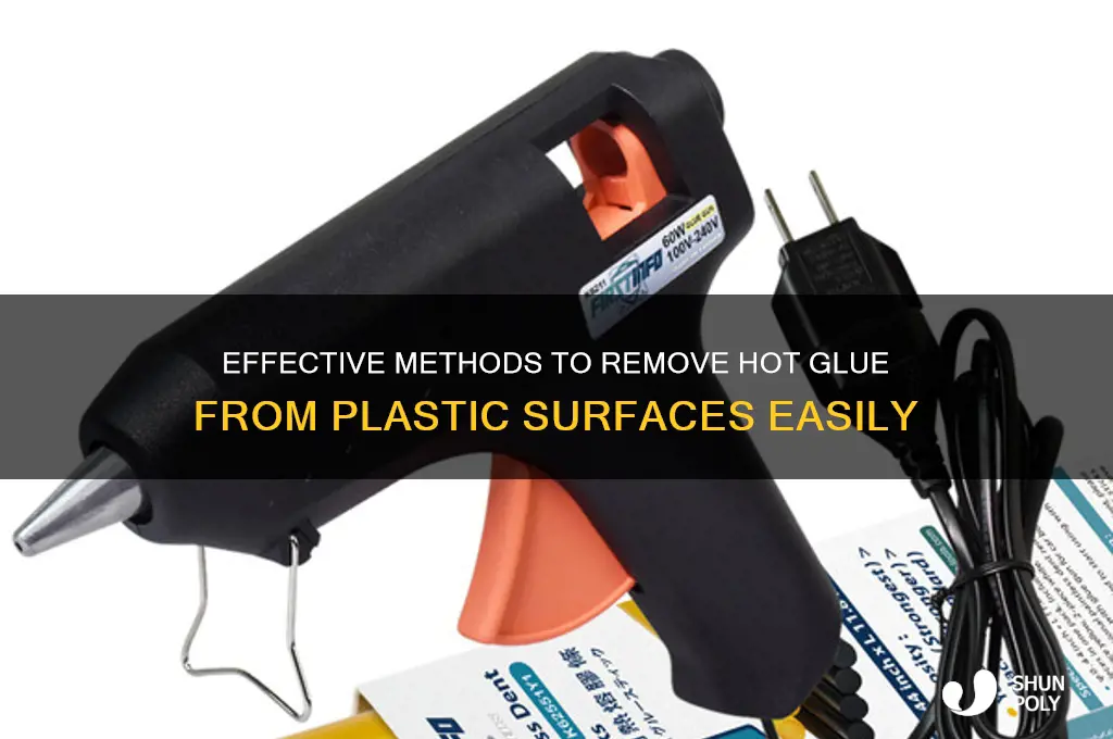 how to get hot glue off plastic