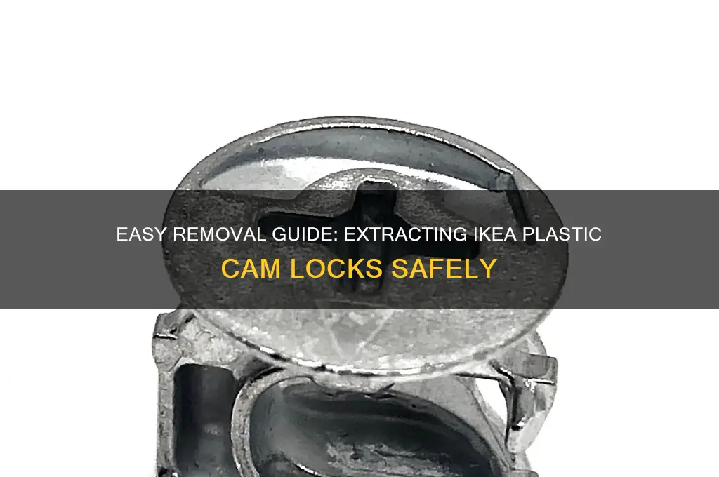 how to get ikea plastic cam locks out