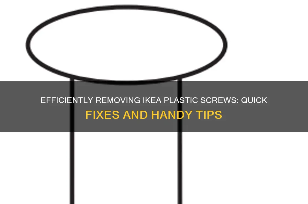 how to get ikea plastic screws out