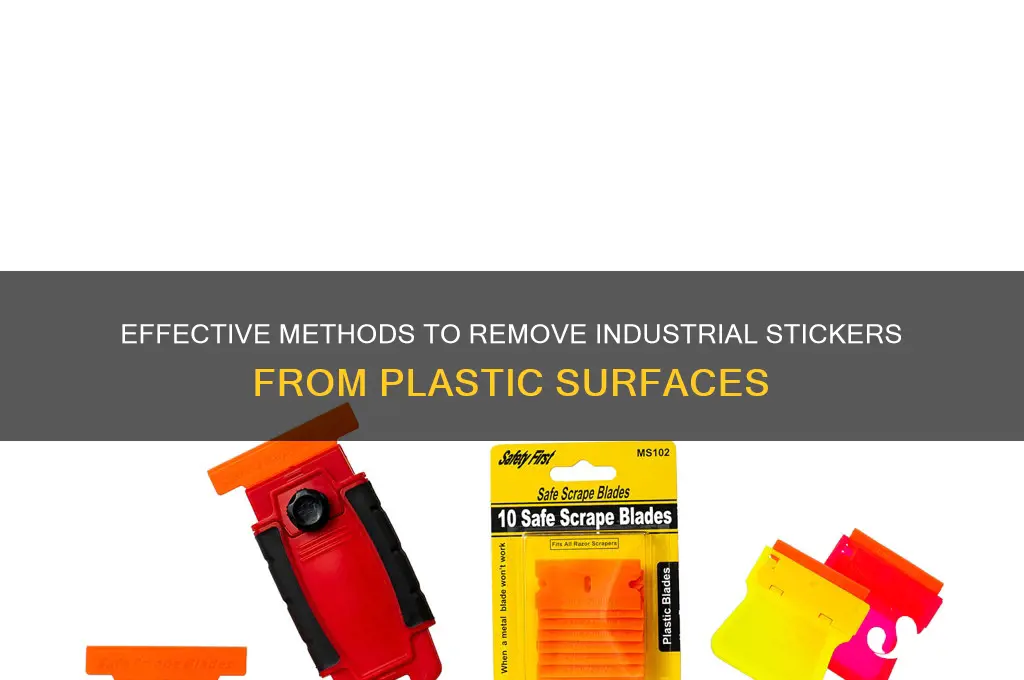 how to get industirak stickers of plastic