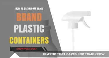 Removing Ink Stains from Plastic Containers: A Brand-Name Guide