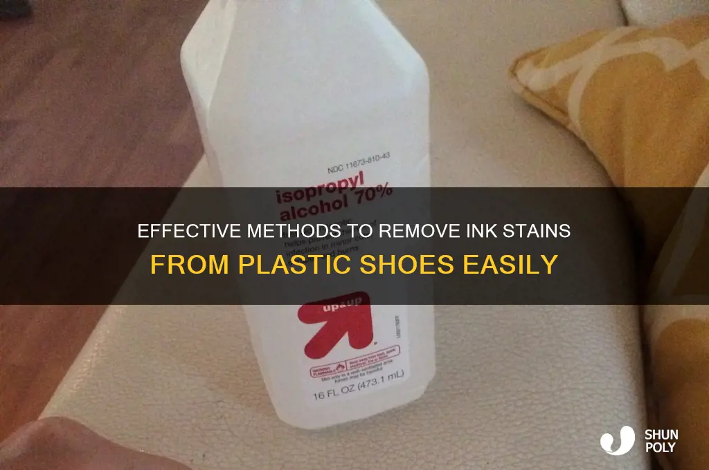 how to get ink out of plastic shoes