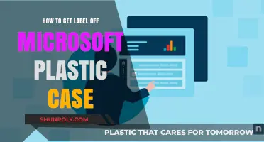 Easy Steps to Remove Labels from Microsoft Plastic Cases
