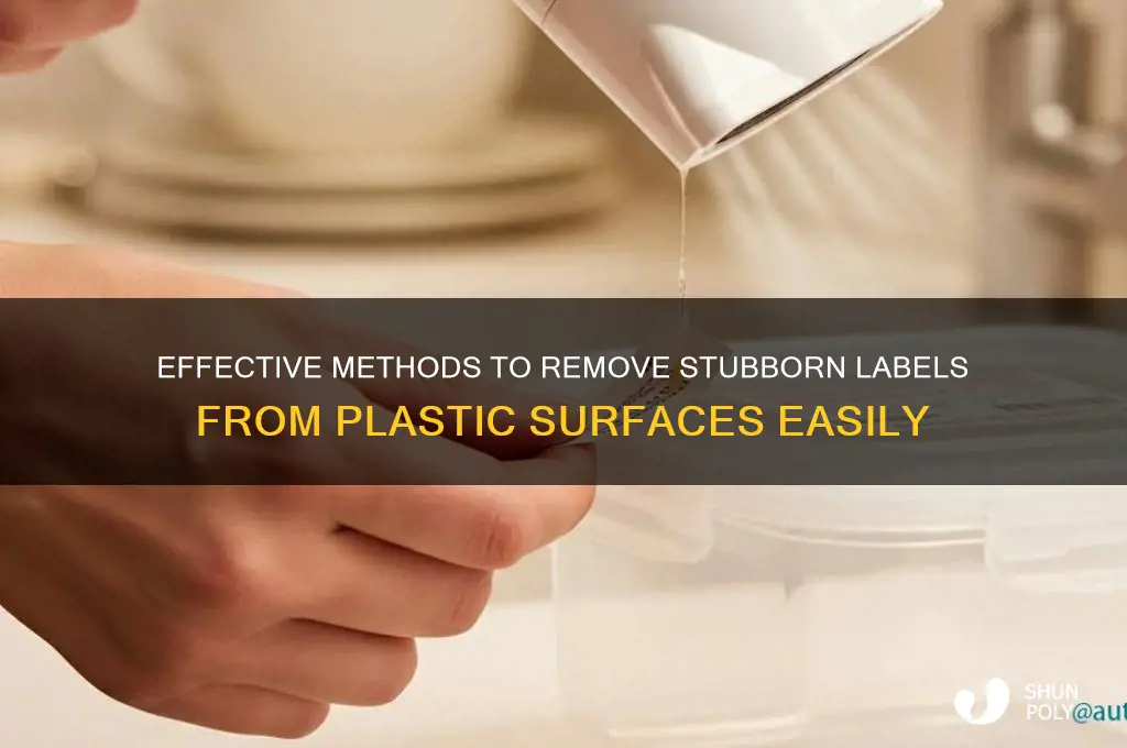 how to get lables off plastic