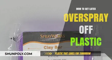 Effective Methods to Remove Latex Overspray from Plastic Surfaces