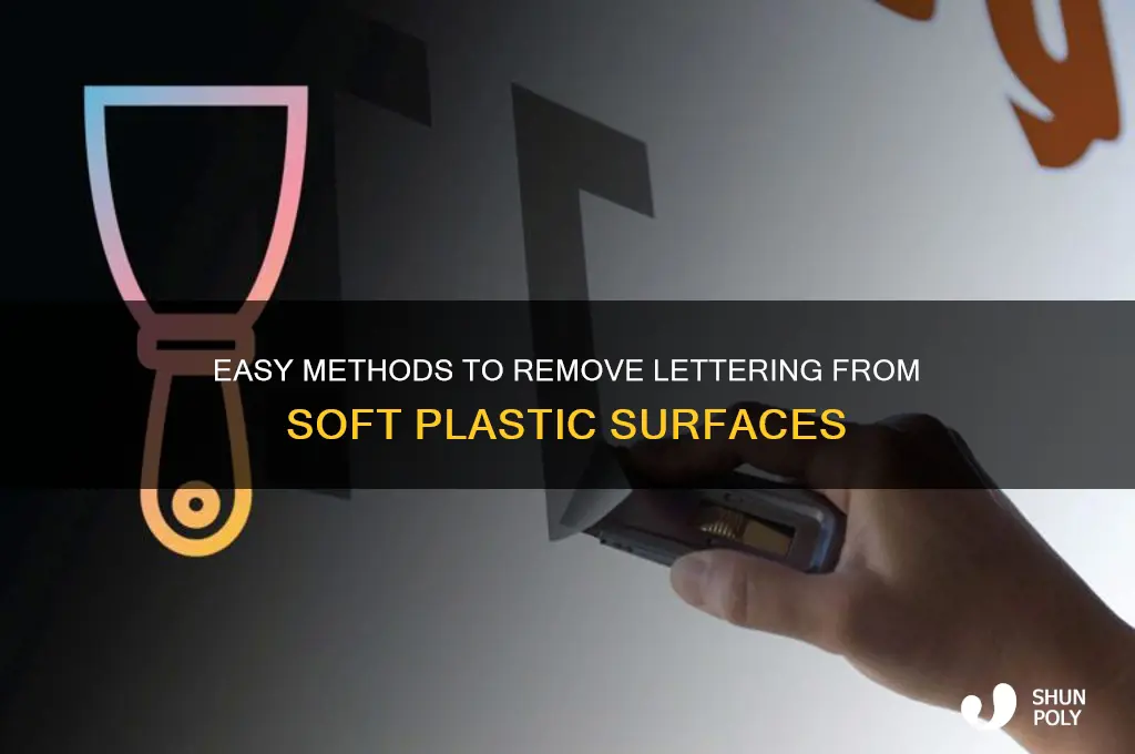 how to get lettering off soft plastic