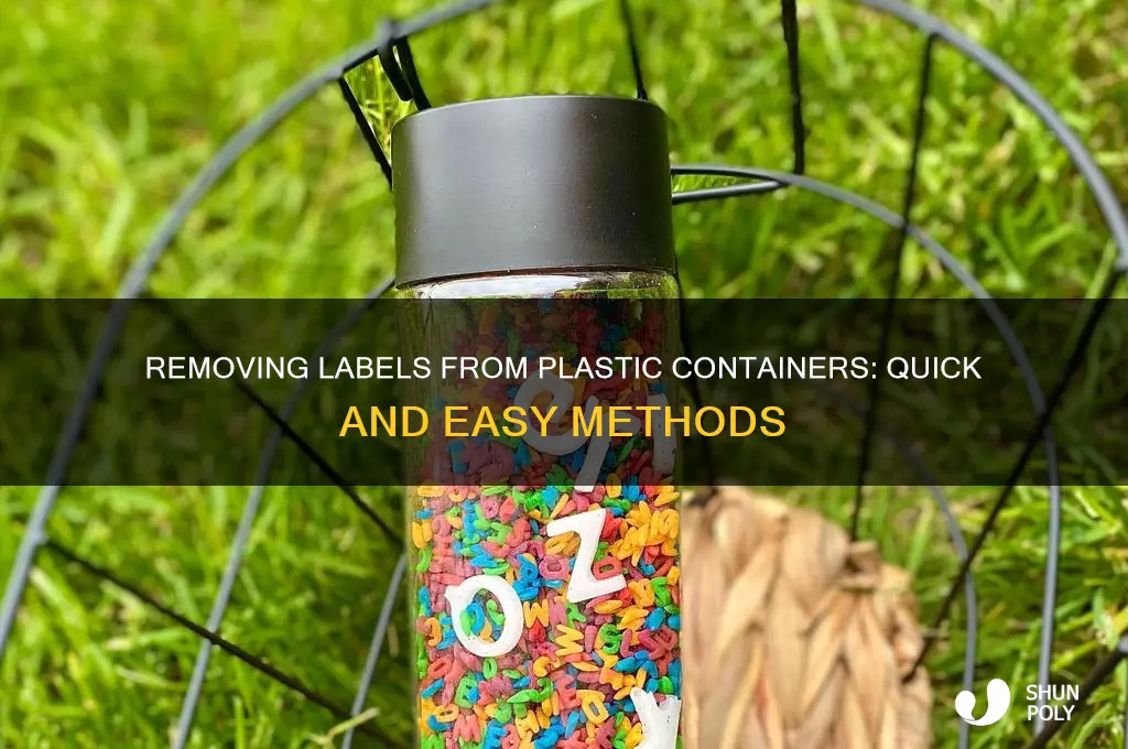 how to get letters iff a plastic container