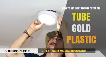 Removing Gold Plastic Tube Light Fixture Cover: A Step-by-Step Guide