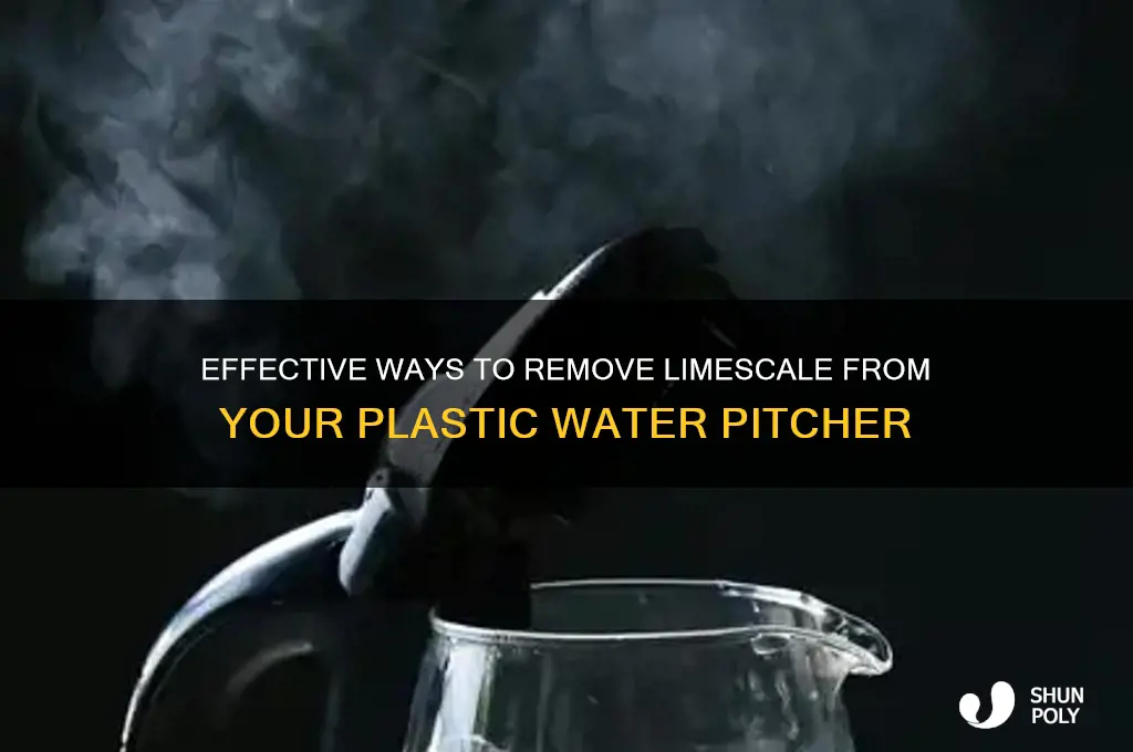 how to get limescale off a plastic water pitcher
