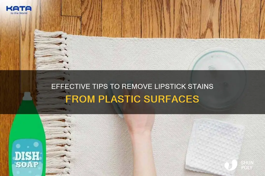 how to get lipstick stains off plastic