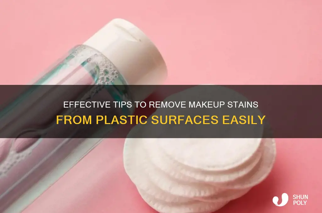 how to get makeup stains out of plastic