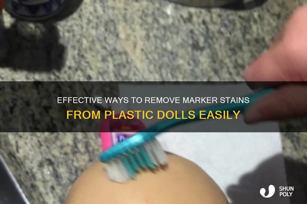 how to get marker off plastic doll