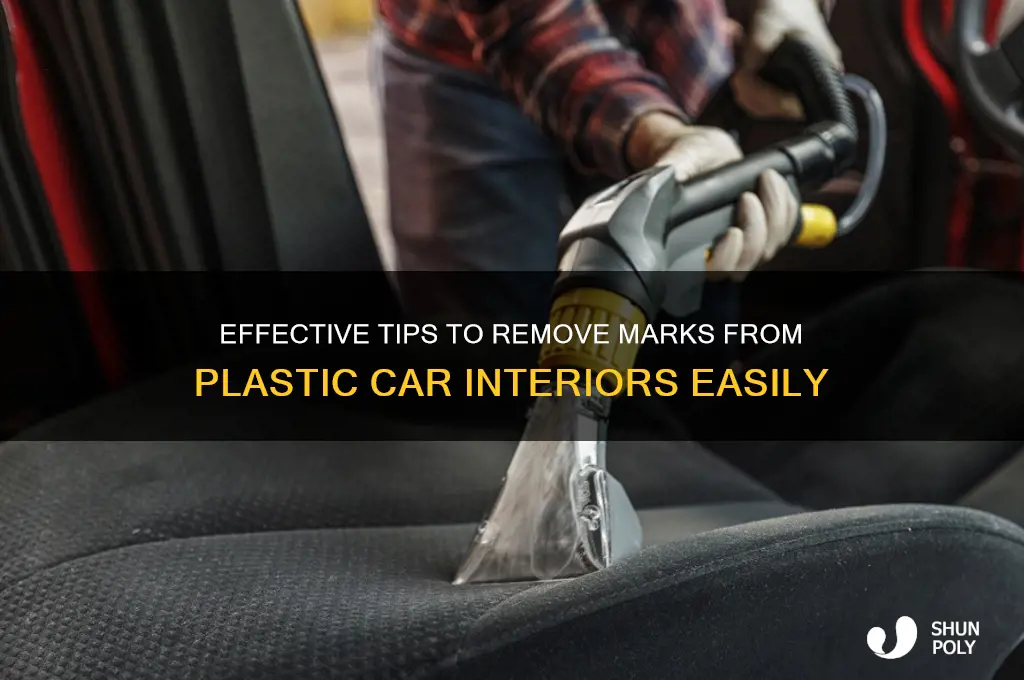 how to get marks off plastic car interior