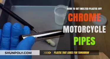 Removing Melted Plastic from Chrome Motorcycle Exhaust Pipes: A Guide