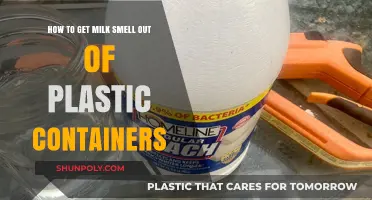 Removing Milk Odor from Plastic Containers