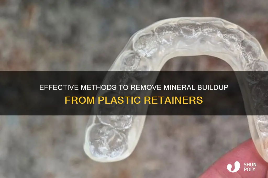 how to get minerals off of plastic retainers