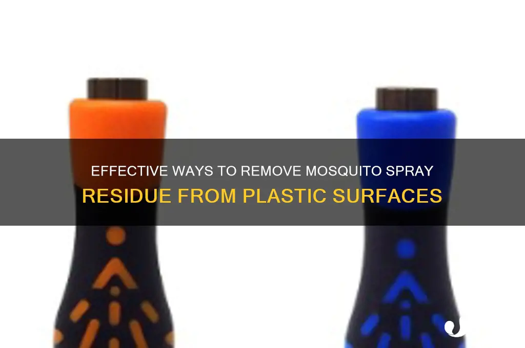 how to get mosquito spray off of plastic