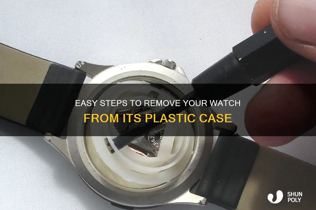 how to get my watch out of plastic case