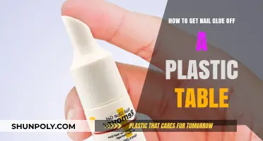 Quick Fix: Removing Nail Glue from Plastic Tables Easily