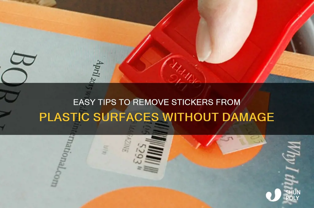 how to get off a sticker from plastic