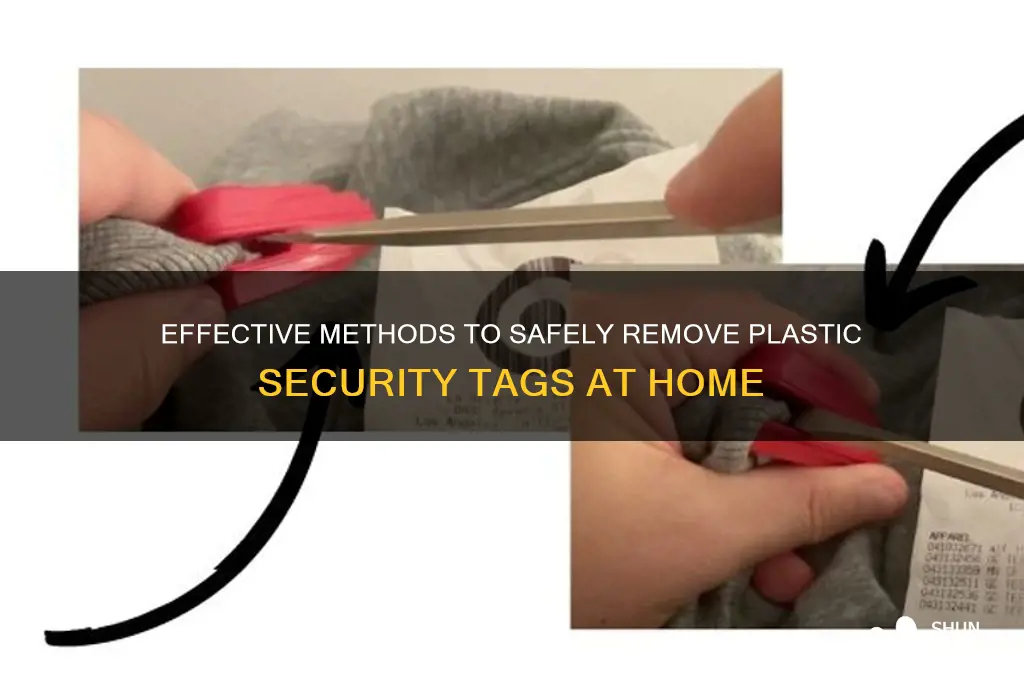 how to get off plastic security tag