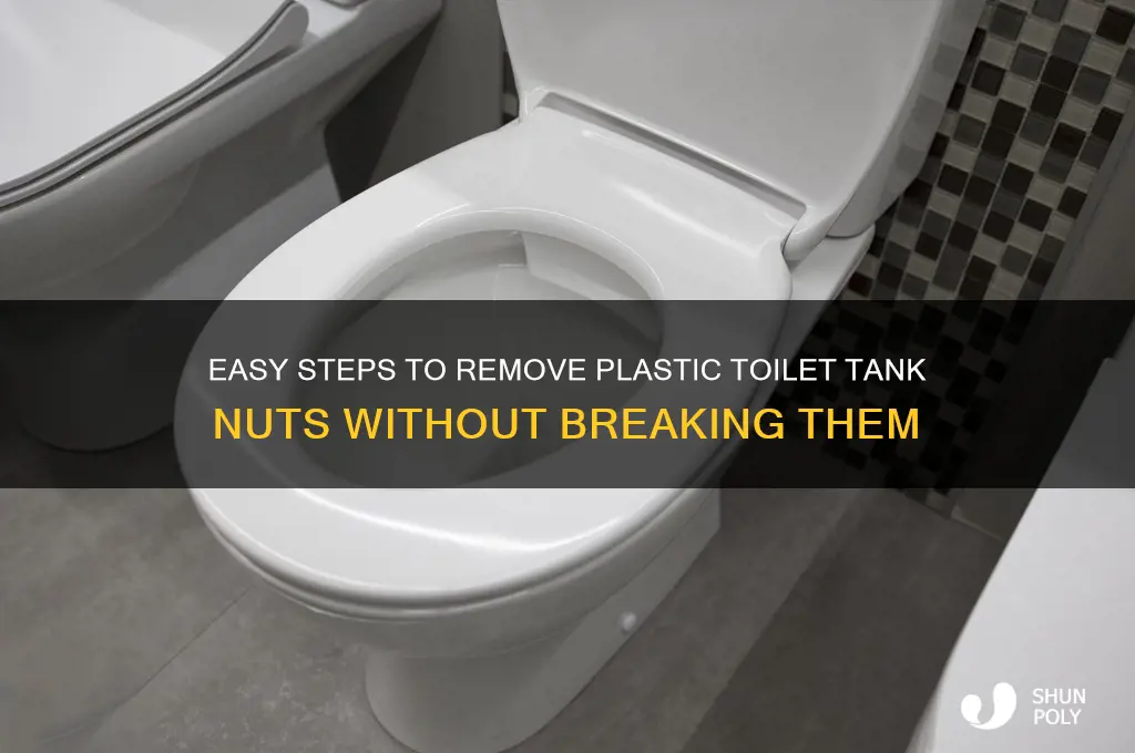 how to get off plastic toilet tank nuts
