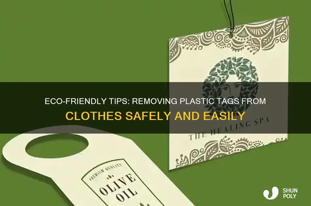 how to get off those plastic things from clothes