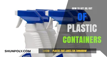 Removing Oil Stains from Plastic Containers: A Step-by-Step Guide