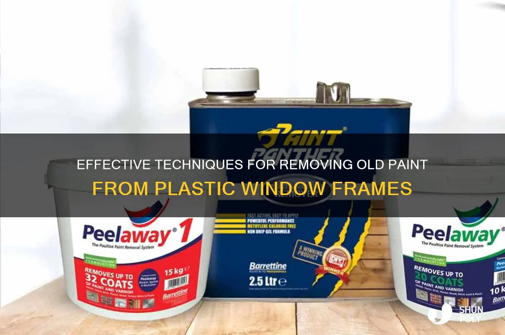 how to get old paint off plastic window frames